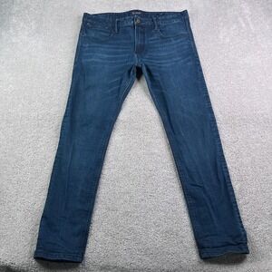 Scotch and Soda Jeans Mens 36x32 Blue Tye Slim Straight Amsterdams Blauw Denim